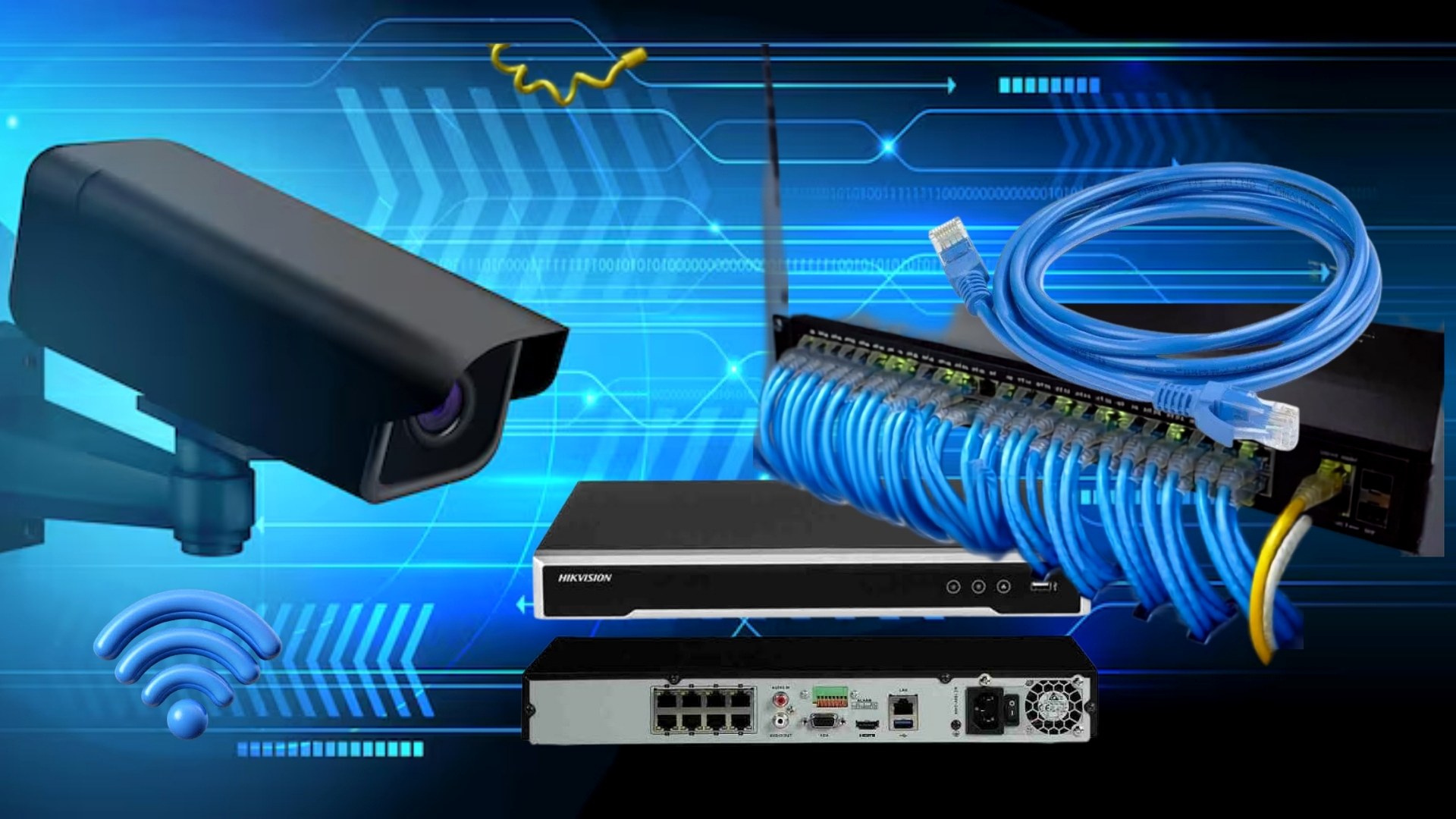 CCTV networking and structured cabling equipment