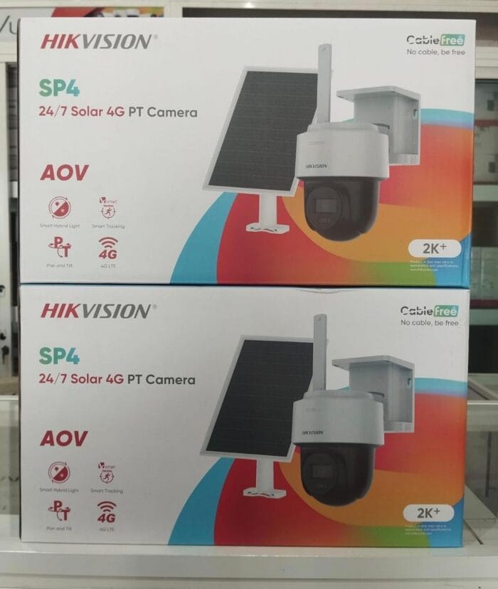 Hikvision SP4 4MP AOV SolarVu 4G Pan-Tilt Wireless Security Camera