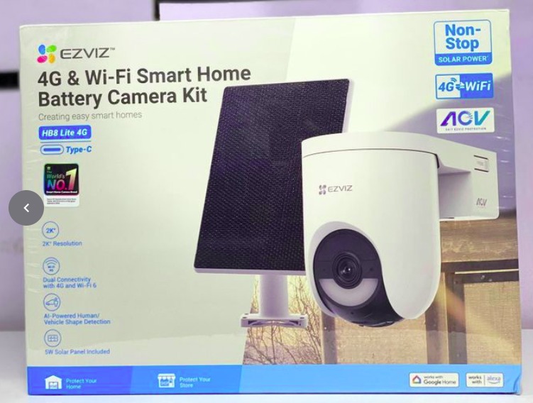 EZVIZ HB8 Lite 2K⁺ 4G & Wi-Fi Pan-Tilt Solar Security Camera