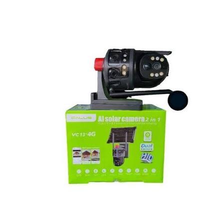 4G Solar camera - double lens-10800mAh